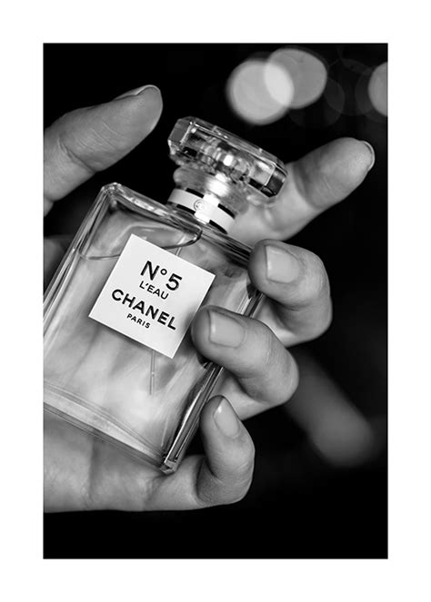 Affiche Chanel avec flacon de parfum – desenio.fr.